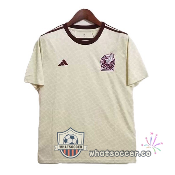 Mexico Away Soccer Jerseys Yellow Leak Version 2022-2023