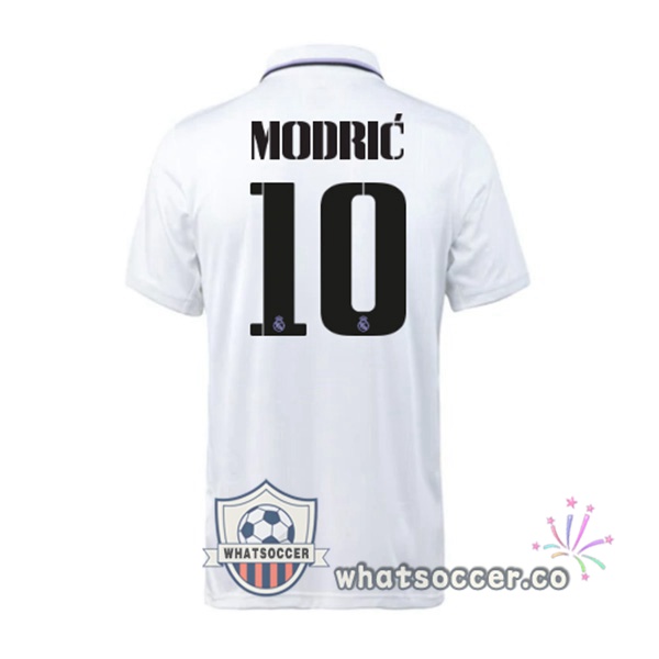 Real Madrid (Modrić 10) Home Soccer Jerseys White 2022-2023