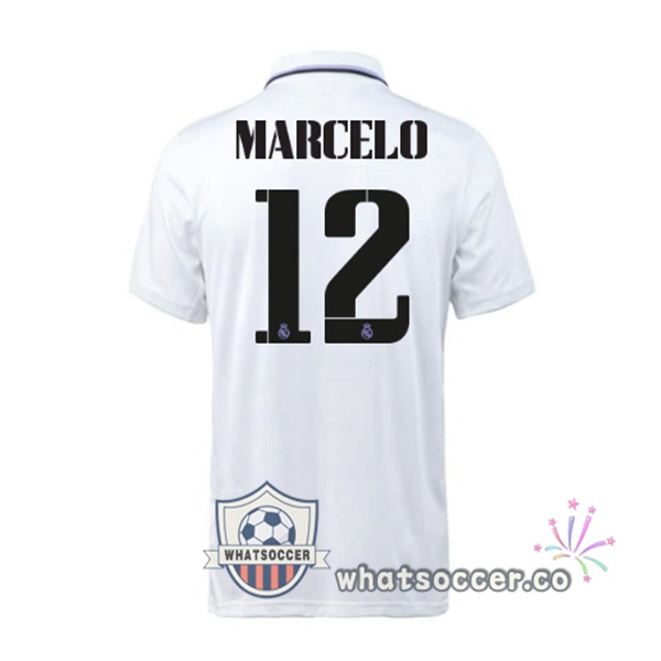 Real Madrid (Marcelo 12) Home Soccer Jerseys White 2022-2023
