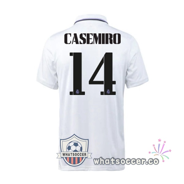 Real Madrid (Casemiro 14) Home Soccer Jerseys White 2022-2023