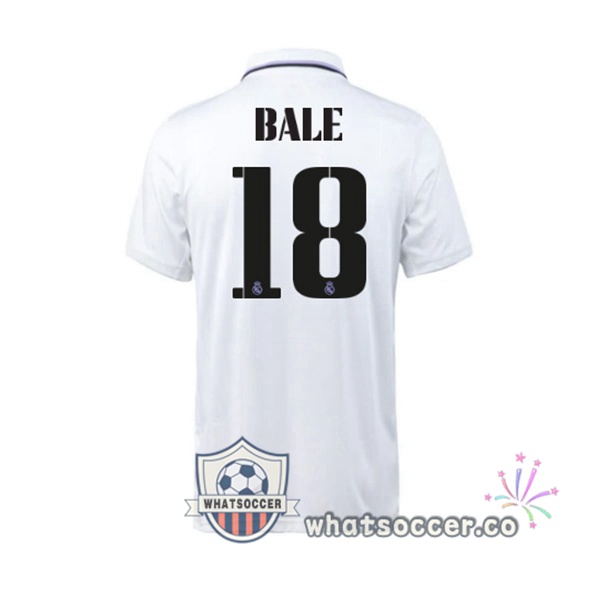 Real Madrid (Bale 18) Home Soccer Jerseys White 2022-2023