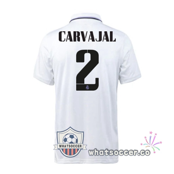 Real Madrid (Carvajal 2) Home Soccer Jerseys White 2022-2023