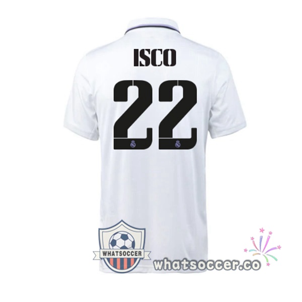 Real Madrid (Isco 22) Home Soccer Jerseys White 2022-2023