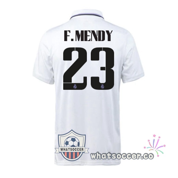 Real Madrid (F. Mendy 23) Home Soccer Jerseys White 2022-2023