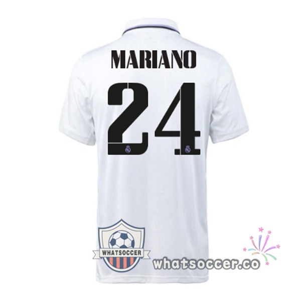 Real Madrid (Mariano 24) Home Soccer Jerseys White 2022-2023