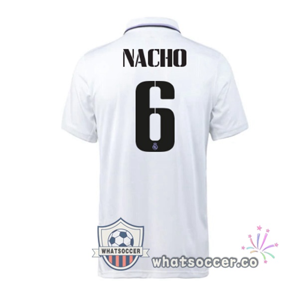 Real Madrid (Nacho 6) Home Soccer Jerseys White 2022-2023