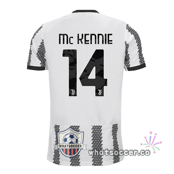 Juventus (MCKENNIE 14) Home Soccer Jerseys White Black 2022-2023