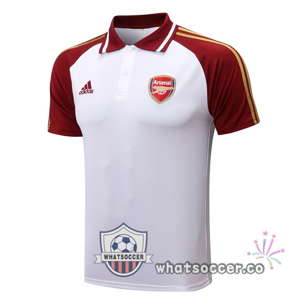 Training Polo Arsenal White Red 2022-2023