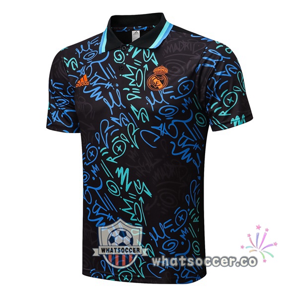 Training Polo Real Madrid Black Blue 2022-2023
