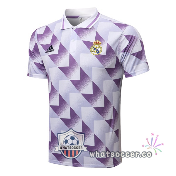 Training Polo Real Madrid White Purple 2022-2023