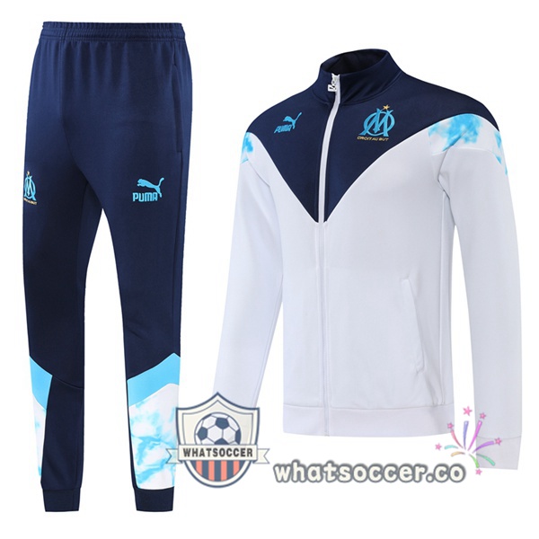 Olympique de Marseille White Jacket 2022-2023