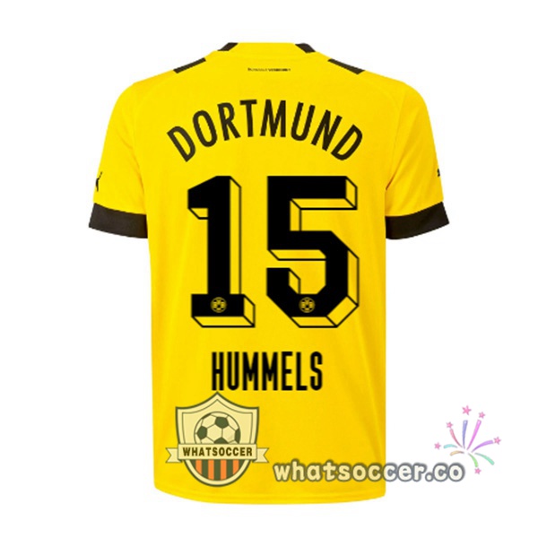 Dortmund BVB (Hummels 15) Home Soccer Jerseys Yellow 2022-2023