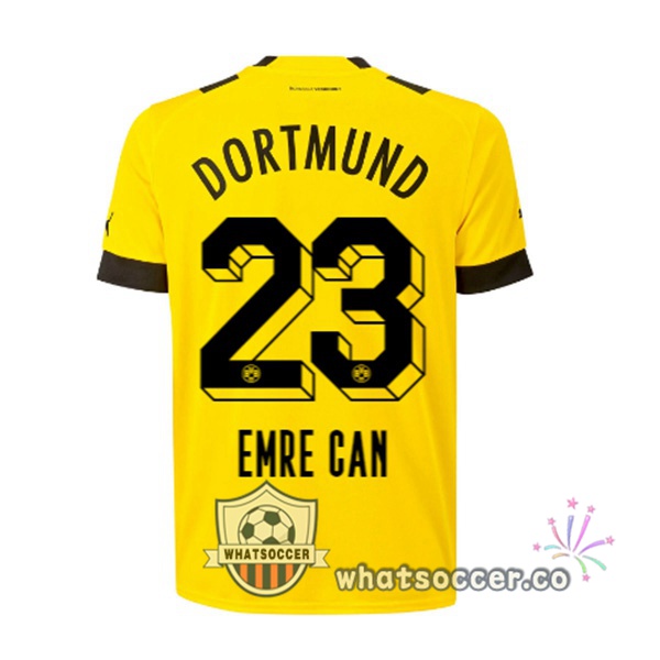 Dortmund BVB (Emre Can 23) Home Soccer Jerseys Yellow 2022-2023