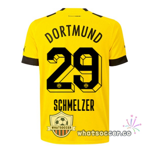 Dortmund BVB (Schmelzer 29) Home Soccer Jerseys Yellow 2022-2023
