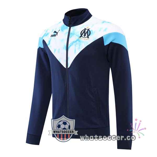 Olympique de Marseille Soccer Jacket Blue Royal 2022-2023