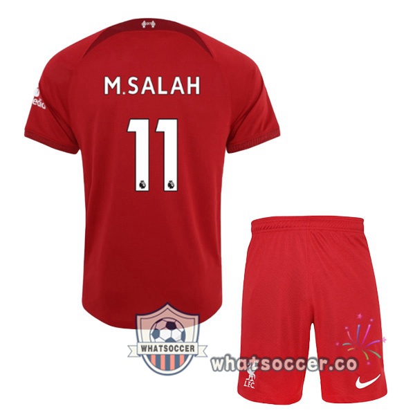FC Liverpool (M.SALAH 11) Kids Home Soccer Jerseys Red 2022-2023