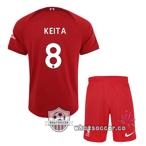 FC Liverpool (KEITA 8) Kids Home Soccer Jerseys Red 2022-2023