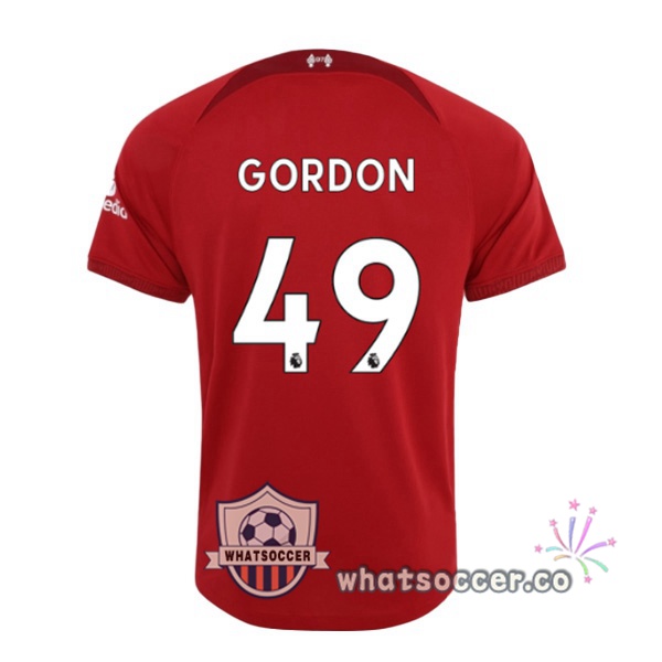 FC Liverpool (GORDON 49) Home Soccer Jerseys Red 2022-2023
