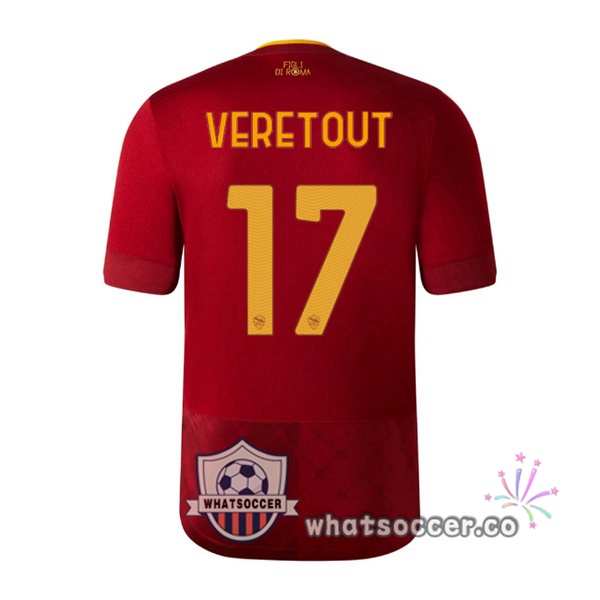 AS Roma (VERETOUT 17) Home Soccer Jerseys Red 2022-2023