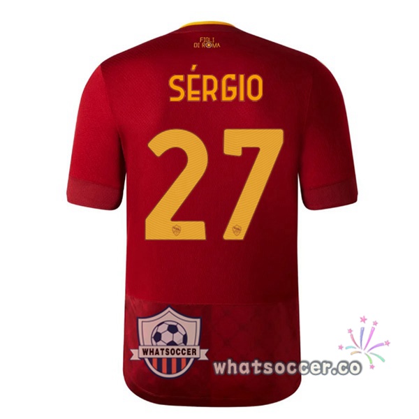 AS Roma (SÉRGIO 27) Home Soccer Jerseys Red 2022-2023