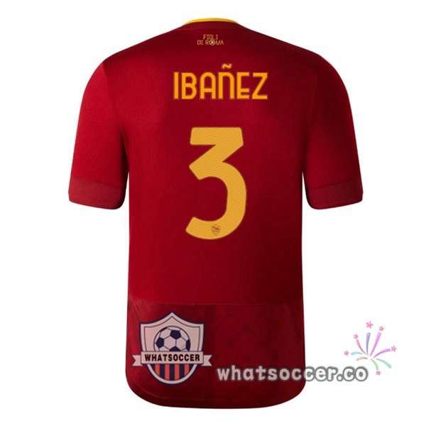 AS Roma (IBAÑEZ 3) Home Soccer Jerseys Red 2022-2023
