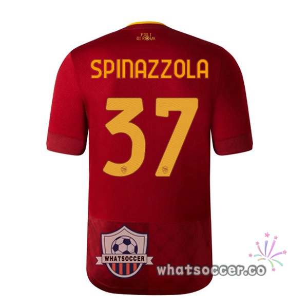 AS Roma (SPINAZZOLA 37) Home Soccer Jerseys Red 2022-2023