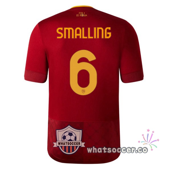 AS Roma (SMALLING 6) Home Soccer Jerseys Red 2022-2023