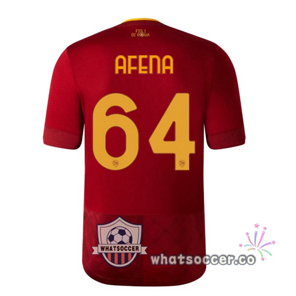 AS Roma (AFENA 64) Home Soccer Jerseys Red 2022-2023