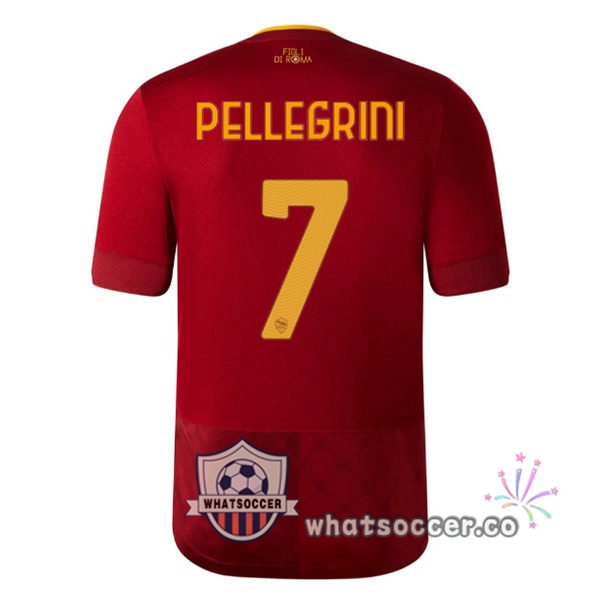 AS Roma (PELLEGRINI 7) Home Soccer Jerseys Red 2022-2023