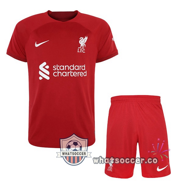 FC Liverpool Kids Home Soccer Jerseys Red 2022-2023