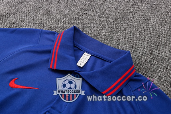 Training Polo Atletico Madrid + Pants Blue 2022-2023