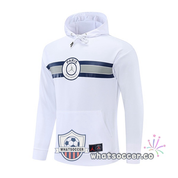 JORDAN Paris PSG Hooded Sweater White 2022-2023