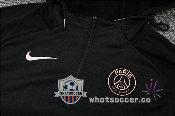 Paris PSG Black Hooded Jacket 2022-2023