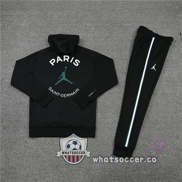 JORDAN Paris PSG Black Hooded Jacket 2022-2023