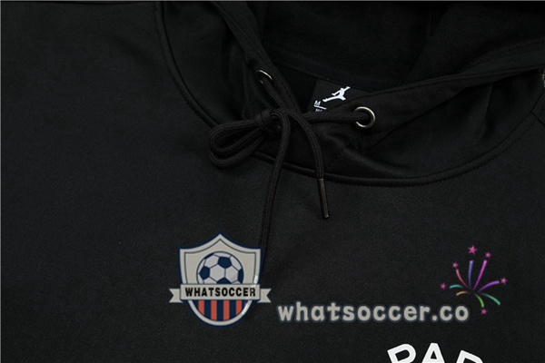 JORDAN Paris PSG Black Hooded Jacket 2022-2023