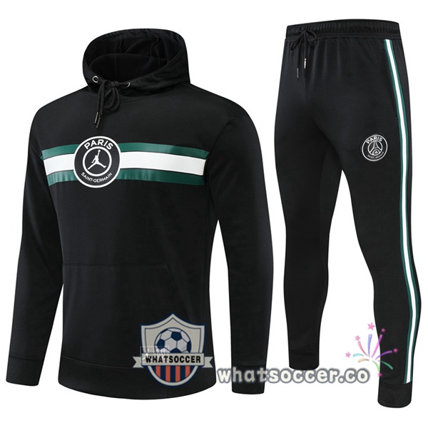 JORDAN Paris PSG Black Hooded Jacket 2022-2023