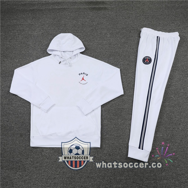 JORDAN Paris PSG White Hooded Jacket 2022-2023