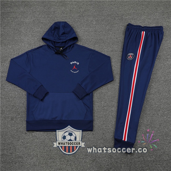 JORDAN Paris PSG Blue Hooded Jacket 2022-2023