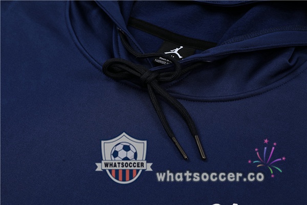 JORDAN Paris PSG Blue Hooded Jacket 2022-2023