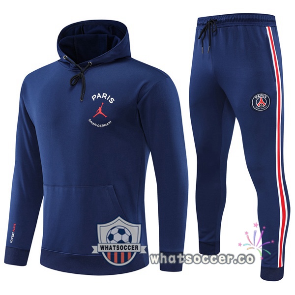JORDAN Paris PSG Blue Hooded Jacket 2022-2023