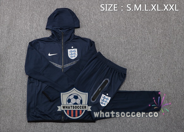 England Blue Royal Hooded Jacket 2022-2023