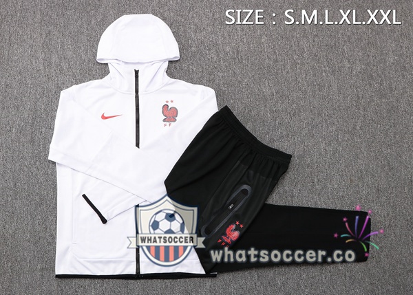 France White Hooded Jacket 2022-2023