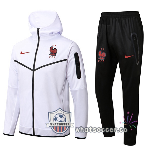 France White Hooded Jacket 2022-2023