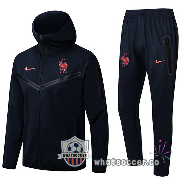 France Blue Royal Hooded Jacket 2022-2023
