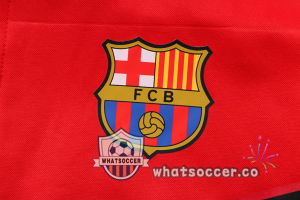 FC Barcelona Red Hooded Jacket 2022-2023