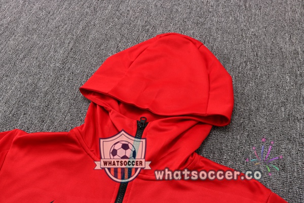 FC Barcelona Red Hooded Jacket 2022-2023