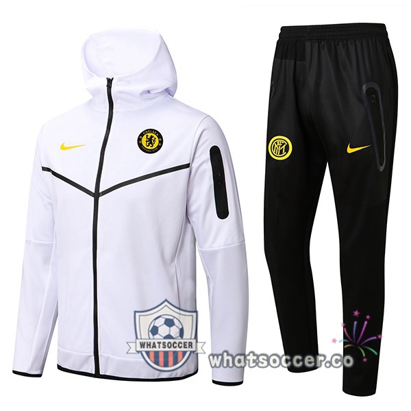 FC Chelsea White Hooded Jacket 2022-2023