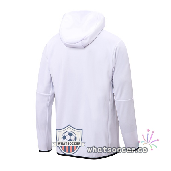 JORDAN Paris PSG White Hooded Jacket 2022-2023