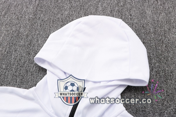 JORDAN Paris PSG White Hooded Jacket 2022-2023