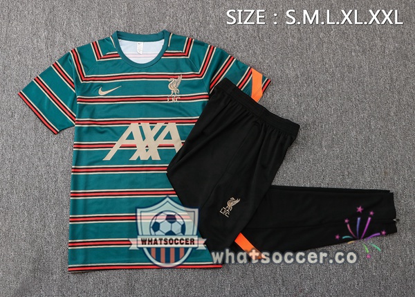 FC Liverpool Training T-Shirts + Pants Green 2022-2023